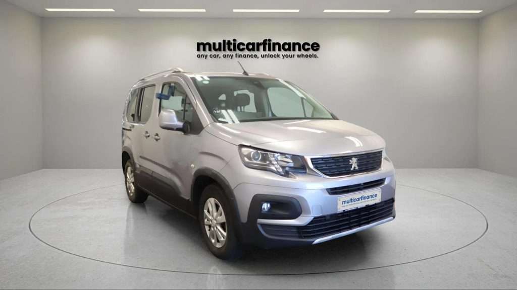 Peugeot Rifter available on PCP and HP finance at Multi Car Finance, offering a spacious and versatile MPV design with flexible finance options and affordable monthly payments.