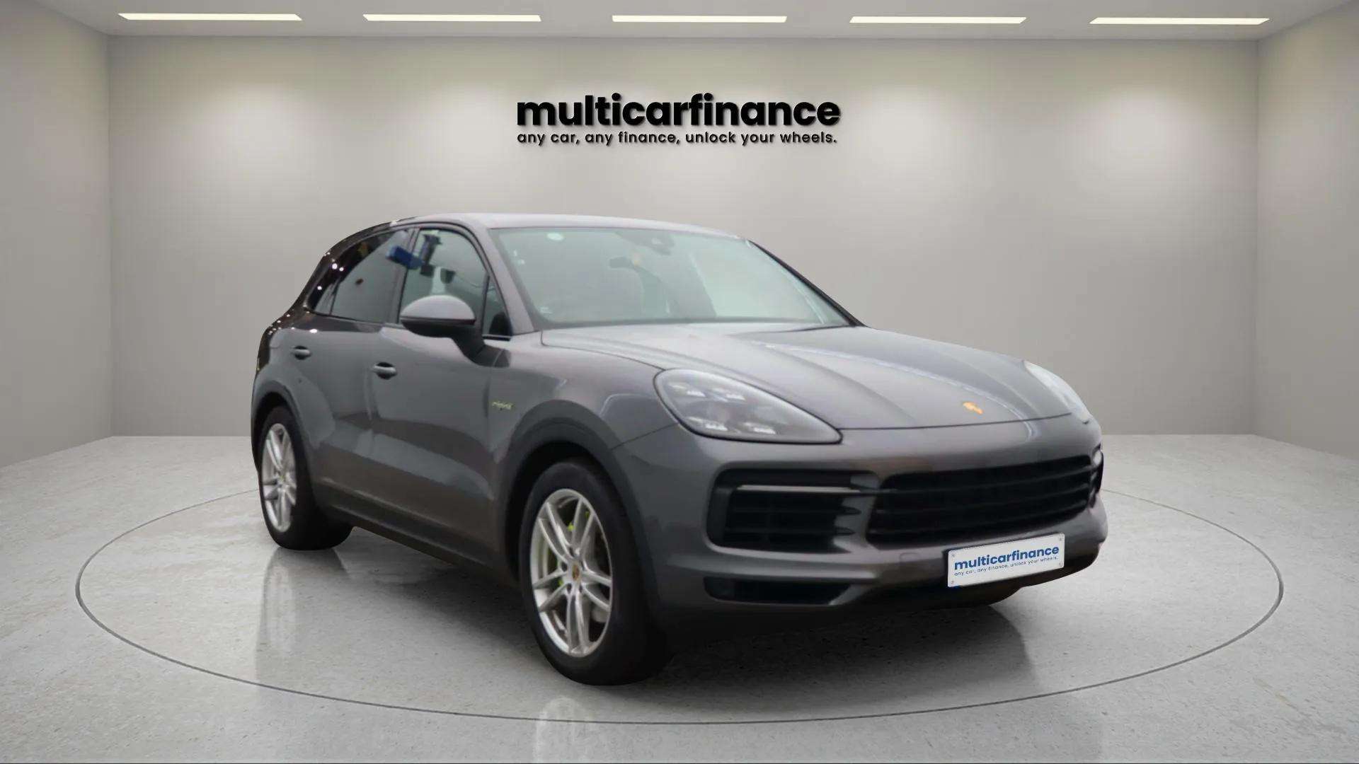 Porsche Cayenne available on PCP and HP finance at Multi Car Finance, offering a luxury SUV design with high performance and flexible finance options with affordable monthly payments.