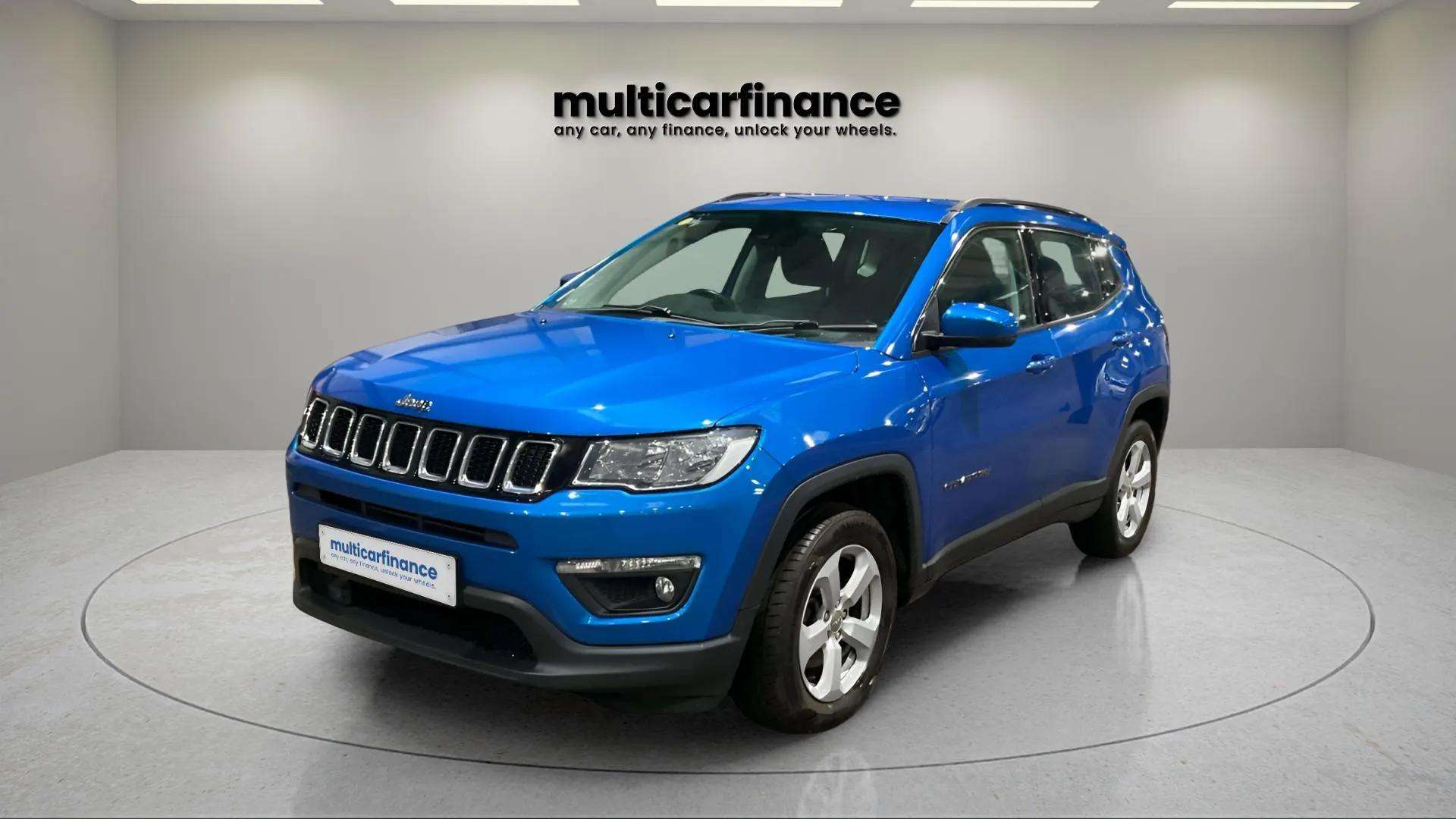 "Jeep Compass available on PCP and HP finance at Multi Car Finance, offering a rugged SUV design with flexible finance options and affordable monthly payments