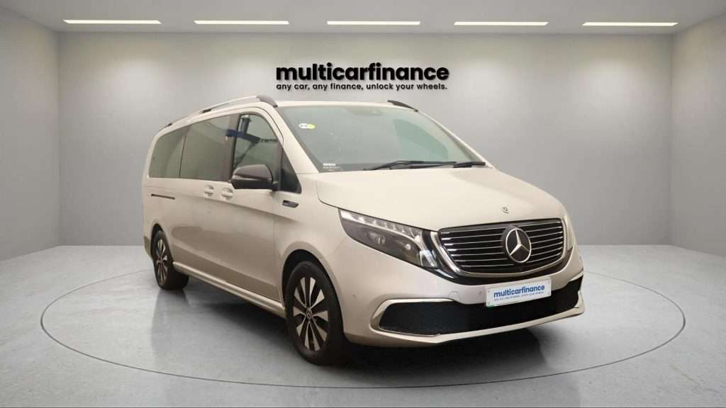 Mercedes-Benz EQV 300 available on PCP and HP finance at Multi Car Finance, offering a luxury electric MPV design with flexible finance options and affordable monthly payments.