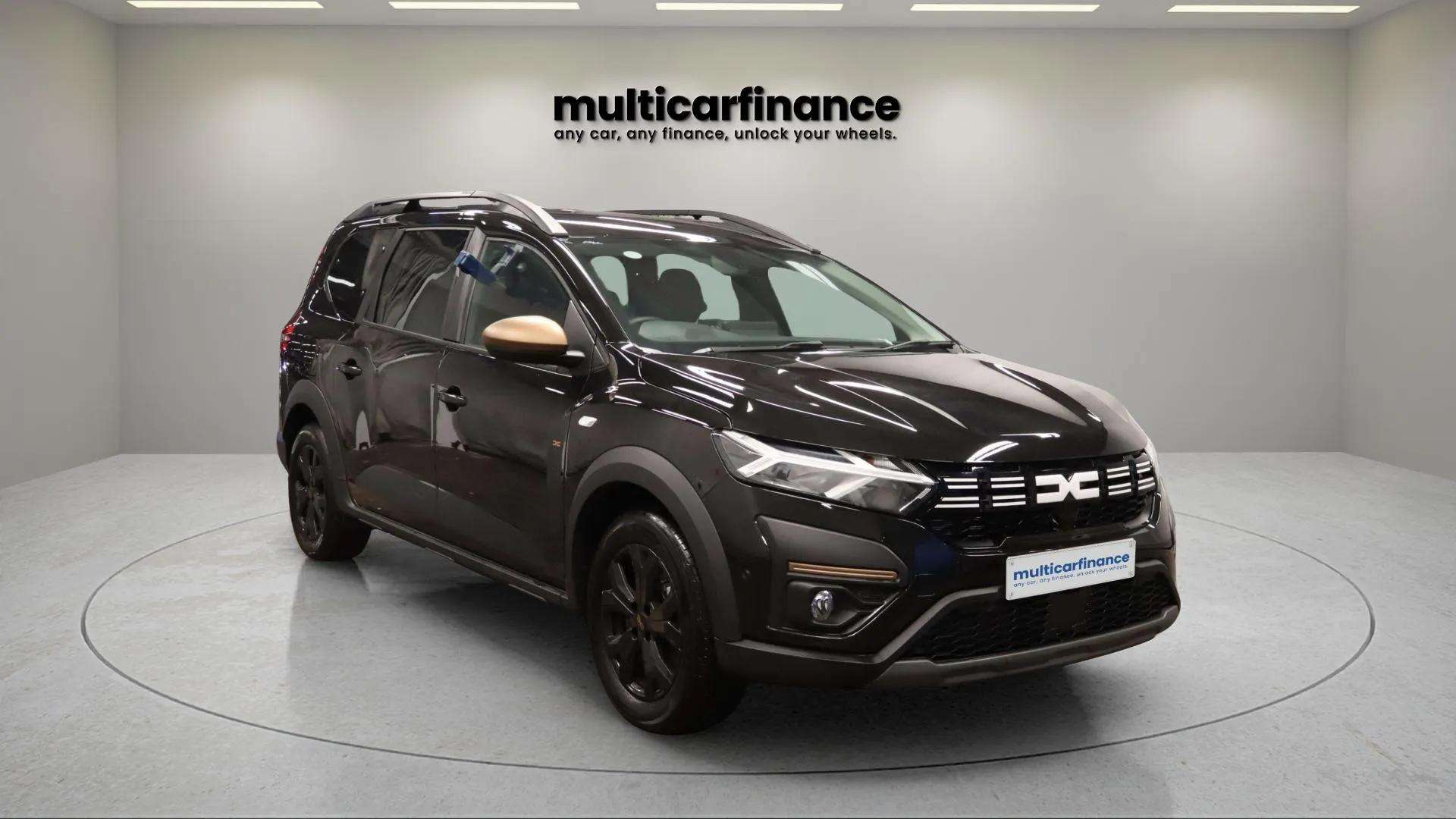 Dacia Jogger, a spacious and practical family car with a modern design, advanced features, and excellent versatility, available at Multi Car Finance with flexible PCP and HP finance options.