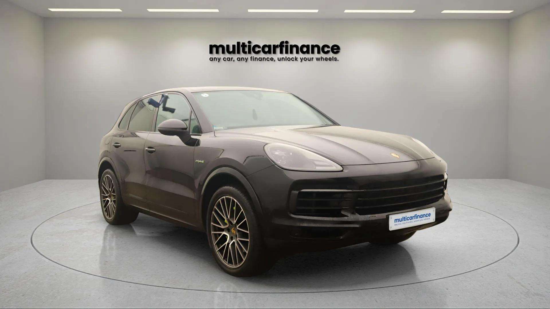 Porsche Cayenne available on PCP and HP finance at Multi Car Finance, offering a luxury SUV design with high performance and flexible finance options with affordable monthly payments.