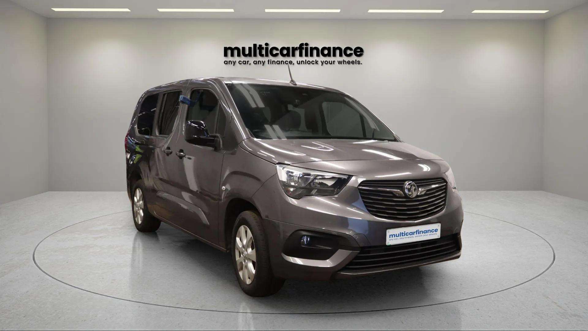 Vauxhall Combo-e Life available on PCP and HP finance at Multi Car Finance, offering a spacious, eco-friendly electric MPV design with flexible finance options and affordable monthly payments.