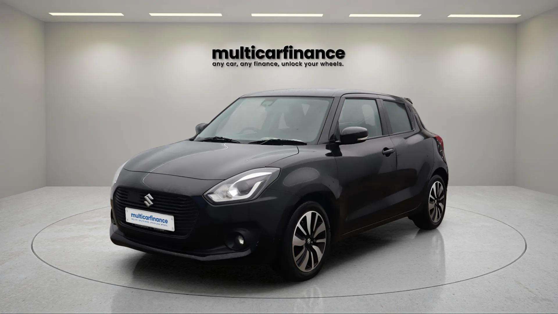 Suzuki Swift available on PCP and HP finance at Multi Car Finance, offering a sporty and compact hatchback design with flexible finance options and affordable monthly payments.