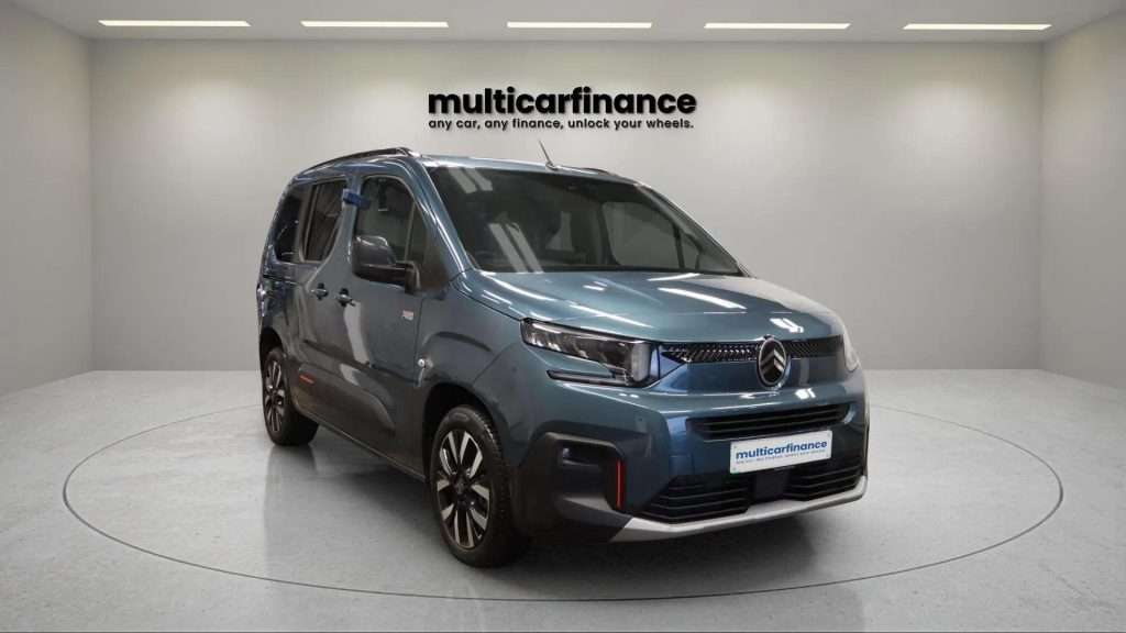 Citroën ë-Berlingo, an electric and eco-friendly version of the versatile van with advanced technology, spacious design, and sustainable performance, available at Multi Car Finance with flexible PCP and HP finance options.