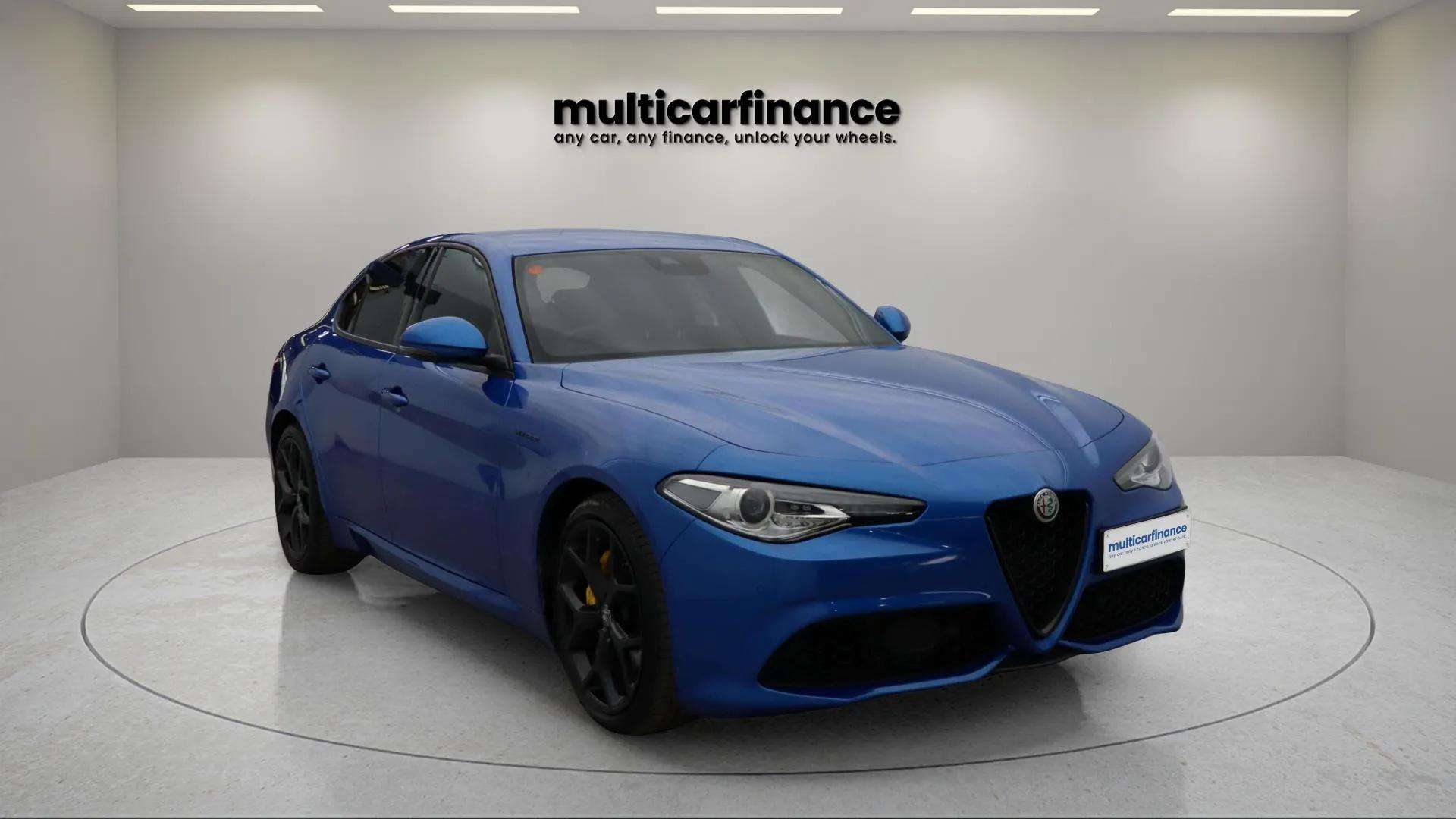 Alfa Romeo Giulia, a luxury sports sedan with a sleek design, advanced features, and powerful performance, available at Multi Car Finance with flexible PCP and HP finance options